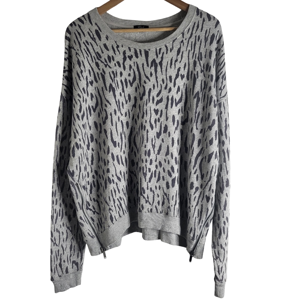 Gray Patterned Women's Sweater - image 1